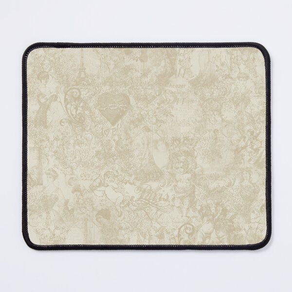 Item preview, Cream Romantic Angels Flowers French Vintage Eifel Tower Toile Design designed and sold by IZiets.