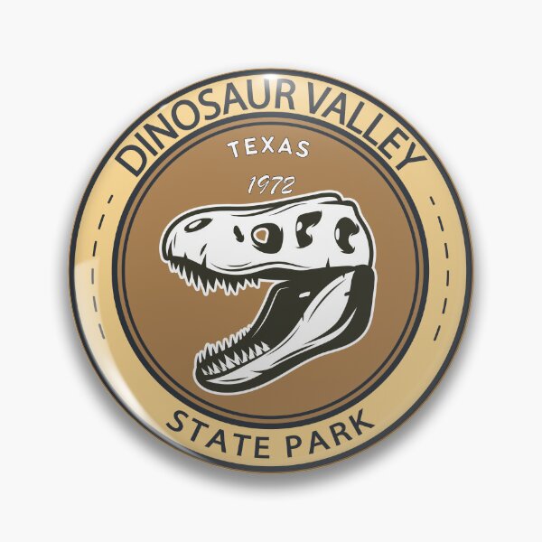Item preview, Dinosaur Valley State Park Texas Badge designed and sold by KrisSidDesigns.