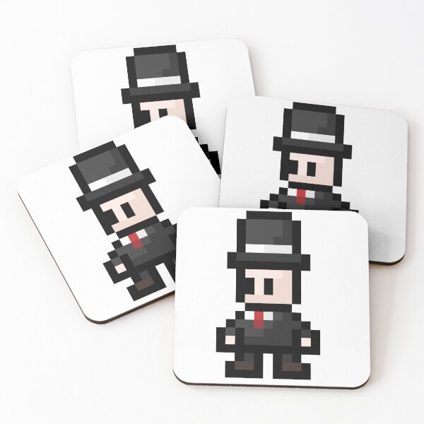 Item preview, Little Top Hat Man Pixel Art for gamers. T-Shirts, Hats, and Stickers. designed and sold by PixelWixel.
