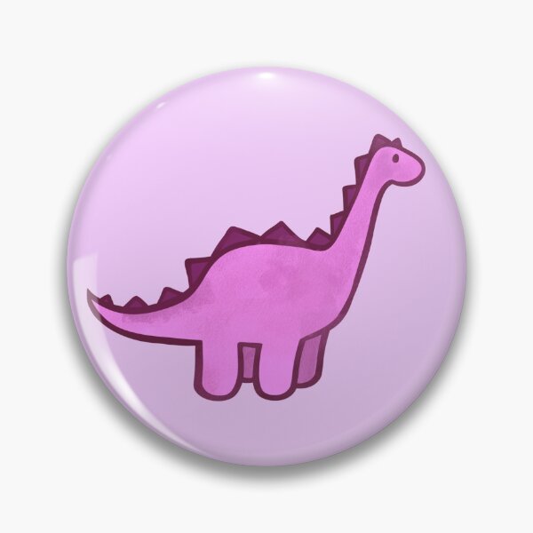 Item preview, cute purple dino designed and sold by serenibun.