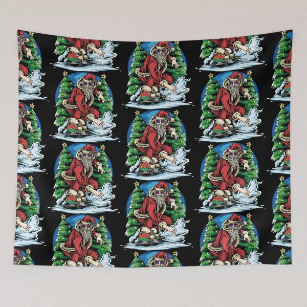 Item preview, Santa Hipster Skateboarder - Gnarly Dude  designed and sold by AwakenedSoul.
