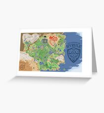 Atem der Wild Hyrule Karte Grußkarte
