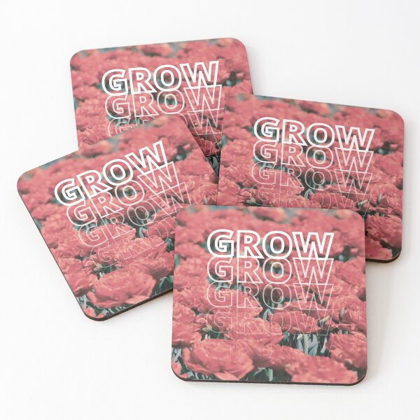 Item preview, GROW (above) - Dreamy Vintage Red Flower Field  designed and sold by AliceSLee.