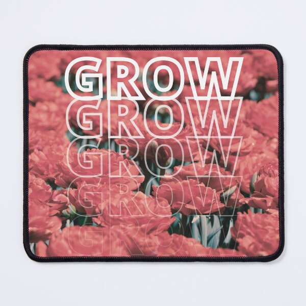 Item preview, GROW (above) - Dreamy Vintage Red Flower Field  designed and sold by AliceSLee.