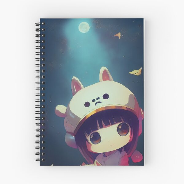 Item preview, Sad cute anime girl wearing a sad hat with fluffy ears designed and sold by Tuko Designs.