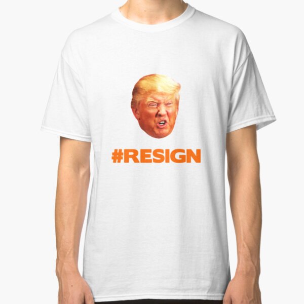 Orange Trump Face #Trumpresign Classic T-Shirt