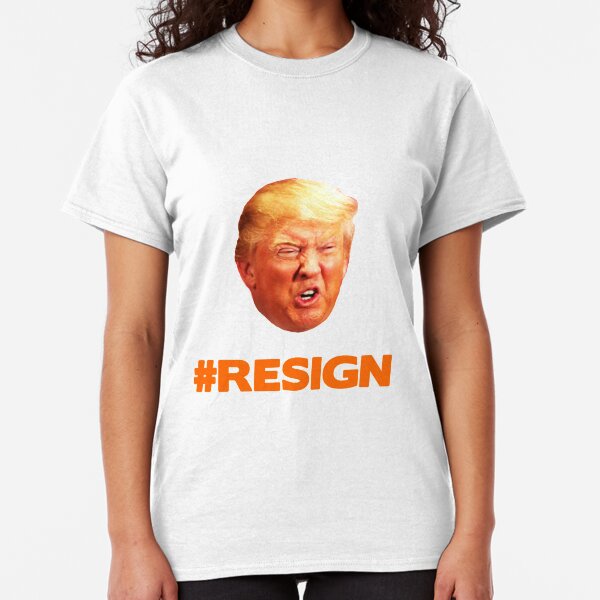 Orange Trump Face #Trumpresign Classic T-Shirt