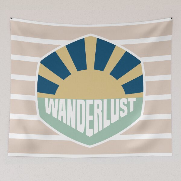Artikelvorschau, Wanderlust Sunburst entworfen und verkauft von Woggy-Doodles-.