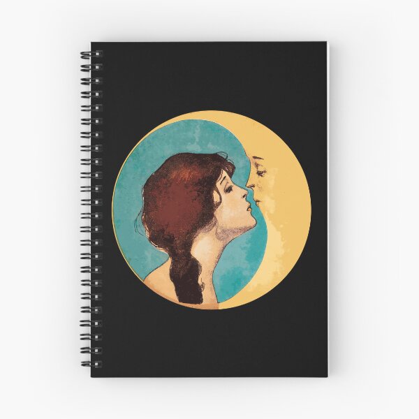 Item preview, Dear Old Dixie Moon Songbook Cover Illustration. Vintage Woman Kissing Moon. Vintage moon Art.  designed and sold by el-padre.