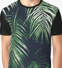 Tropische Palmblätter Grafik T-Shirt