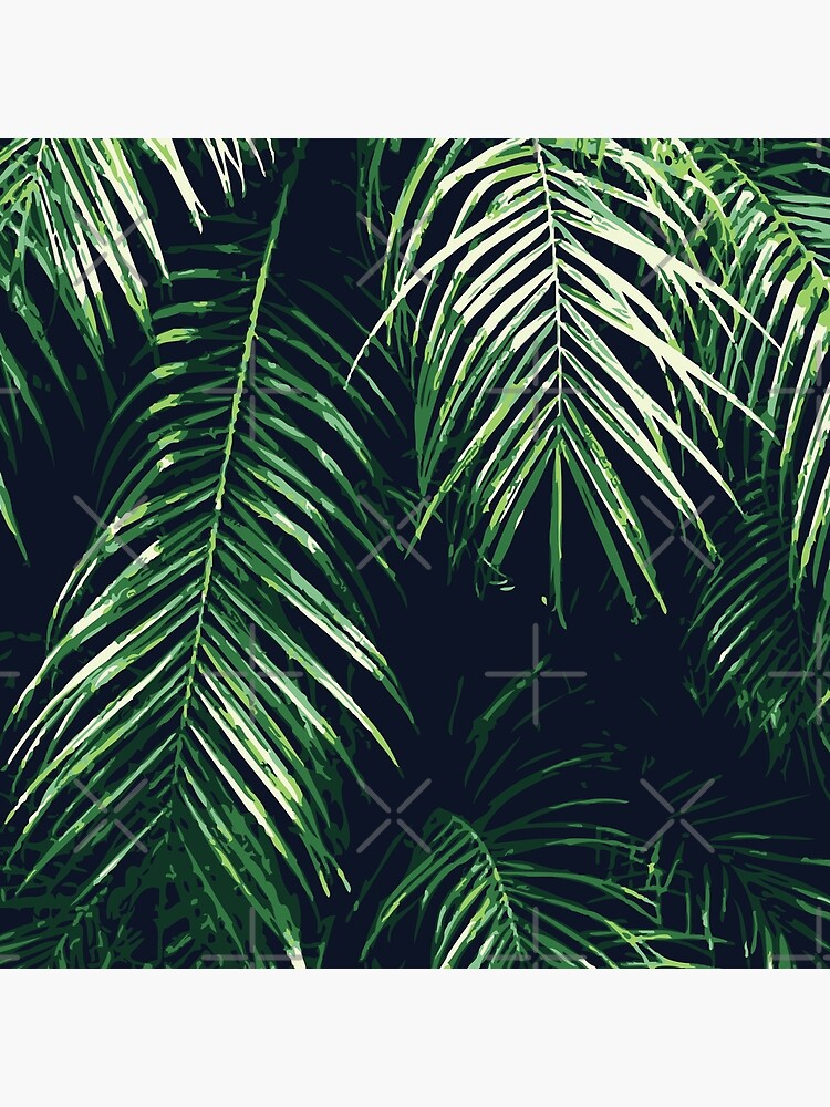 Thumbnail 4 of 4, Pillow, Tropical Palm Leaves designed and sold by MyArt23.