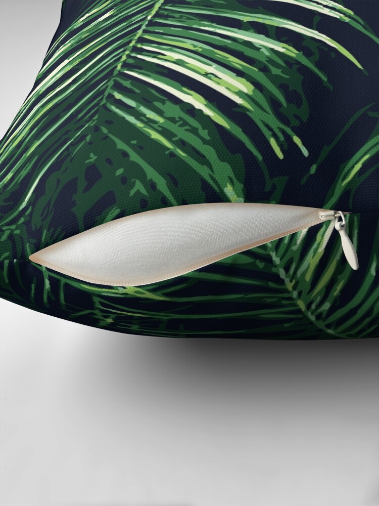 Thumbnail 2 of 4, Pillow, Tropical Palm Leaves designed and sold by MyArt23.