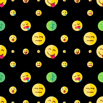 Artwork thumbnail, Crazy Emoticons Pattern by RafaelLima7