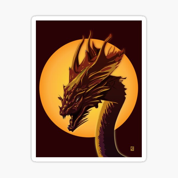 Sun Dragon Sticker