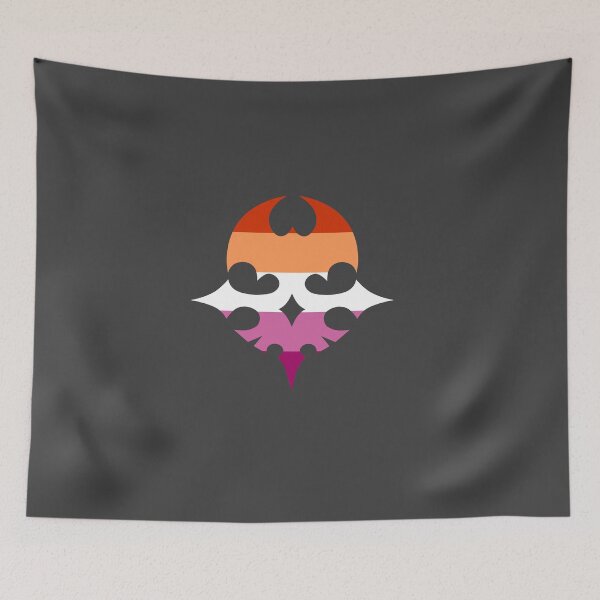 Item preview, New Lesbian Pride Player Skull - The World Ends With You designed and sold by Paci Olson.