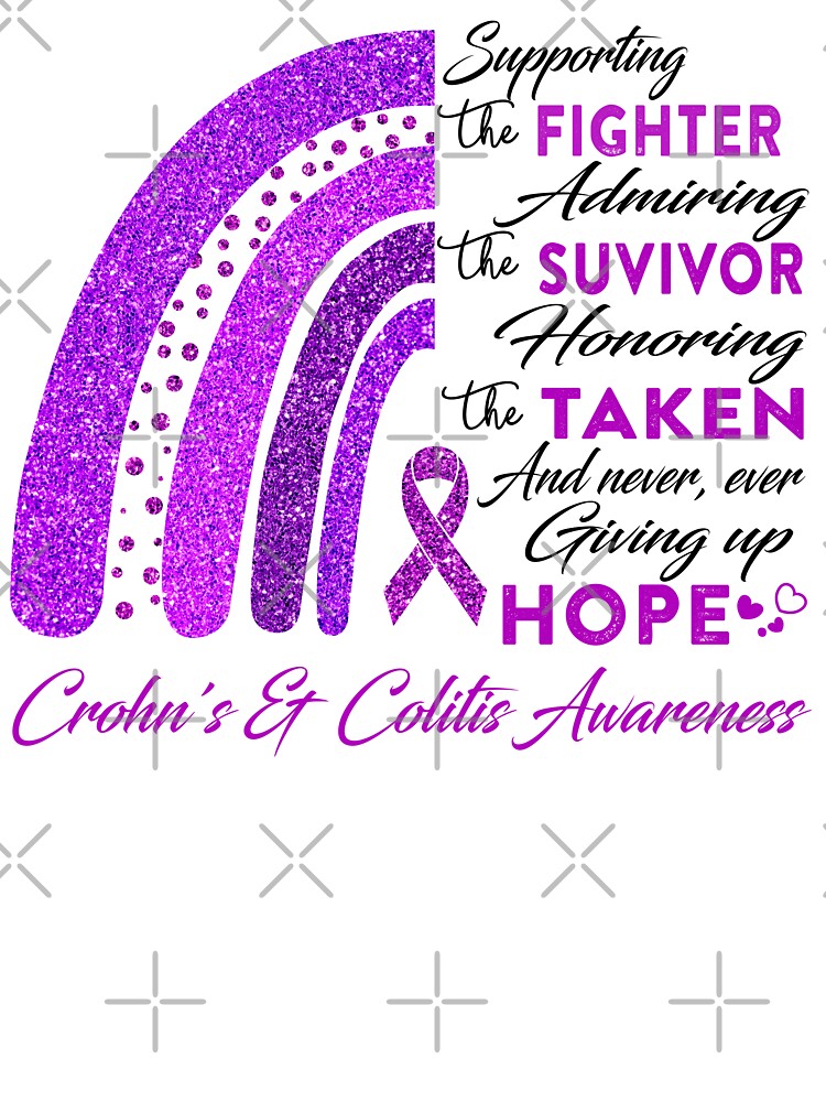 Crohn's And Colitis Awareness Supporting The Fighters Tee Crohn's And Colitis Awareness Supporting The Fighters Tee