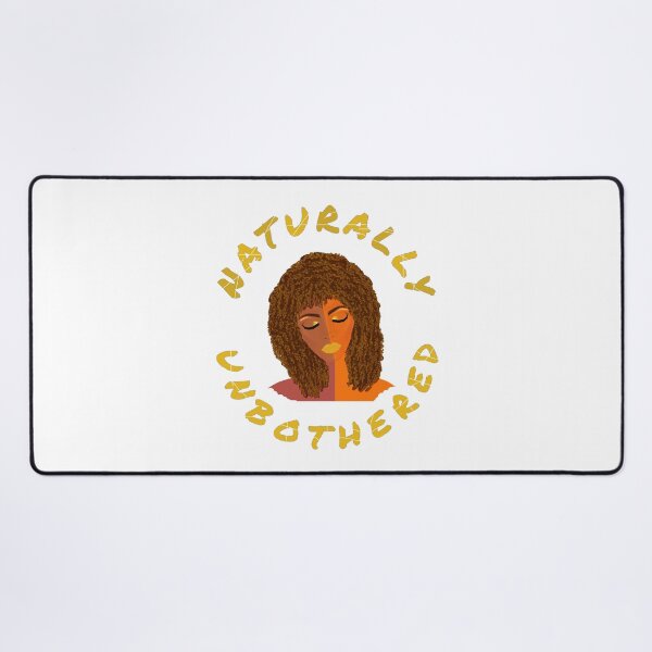 Item preview, Naturally Unbothered Woman with Curly Natural Hair (White Background) designed and sold by ArtByLM.