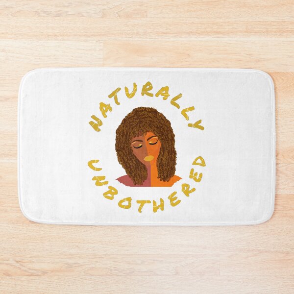 Item preview, Naturally Unbothered Woman with Curly Natural Hair (White Background) designed and sold by ArtByLM.