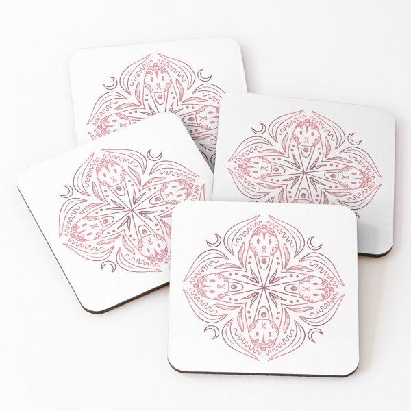 Item preview, Cat mandala pink edition  designed and sold by Anton-Domin-Art.