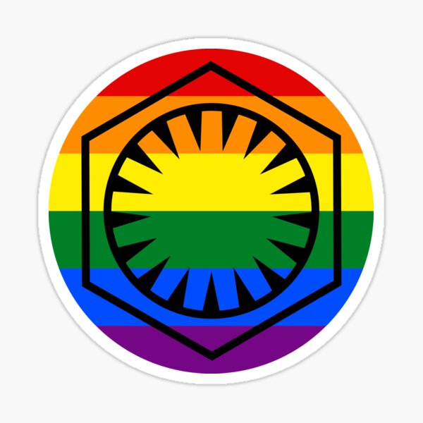 Vista previa del artículo con la obra «Primer pedido LGBT (círculo del arco iris)», diseñado y vendido por DarthAstris.