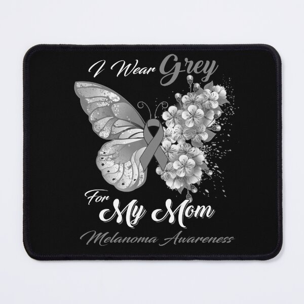 Item preview, I Wear Grey For My Mom Melanoma Awareness Butterfly Ribbon Gifts designed and sold by Adropine.