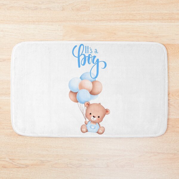 Item preview, It's a Boy Cute Teddy Bear Toy with Balloons  designed and sold by silviaol.