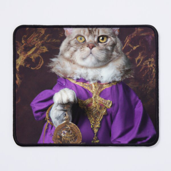 Item preview, Newton the Cat, with an astrolabe (Baroque) designed and sold by thecatandkettle.