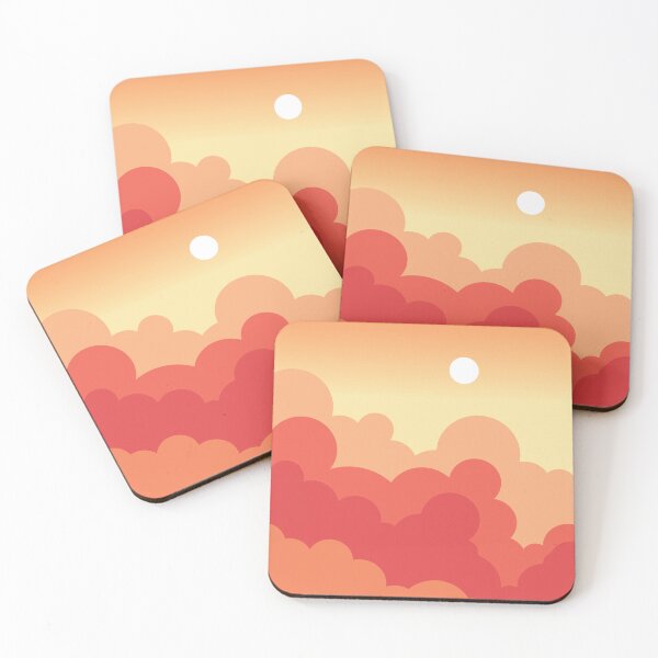 Item preview, Sunset Orange Red Sky with Sun and Clouds designed and sold by Urla-Designs.