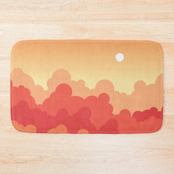 Item preview, Sunset Orange Red Sky with Sun and Clouds designed and sold by Urla-Designs.