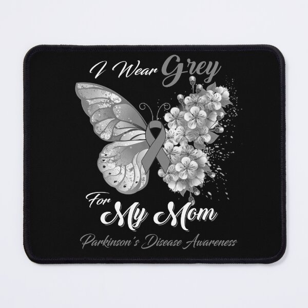 Item preview, I Wear Grey For My Mom Parkinson's Disease Awareness Butterfly Ribbon Gifts designed and sold by Adropine.