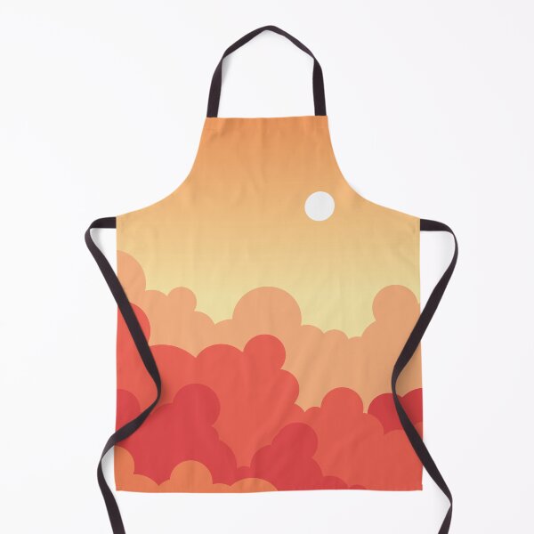 Item preview, Sunset Orange Red Sky with Sun and Clouds designed and sold by Urla-Designs.