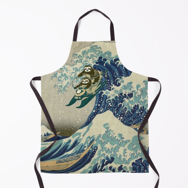 Item preview, Sloths Jetskiing the Great Wave off Kanagawa (Medium-Size) designed and sold by Bookwyrm-Bazaar.