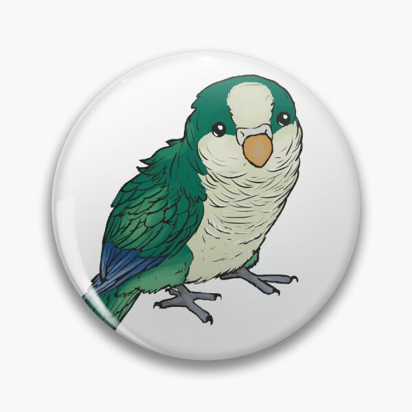 Item preview, Bluegreen quaker parrot standing designed and sold by ElementalEmbers.