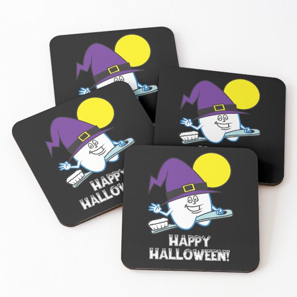 Item preview, Halloween Dentist Witch Tooth Cartoon designed and sold by jaycartoonist.