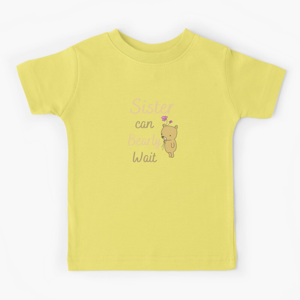 Auntie Can Bearly Wait Baby Shower Bear Design Pregnancy T-Shirt