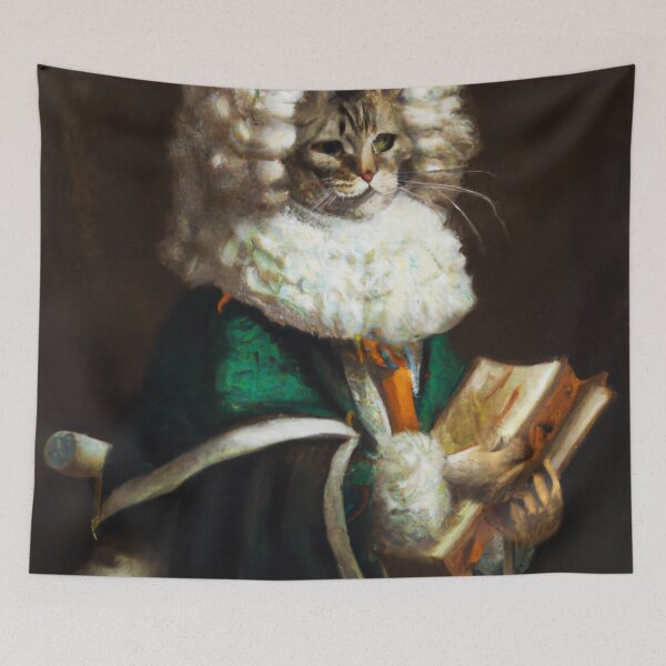 Item preview, Cyrus the Cat, presiding over the court (Baroque) designed and sold by thecatandkettle.