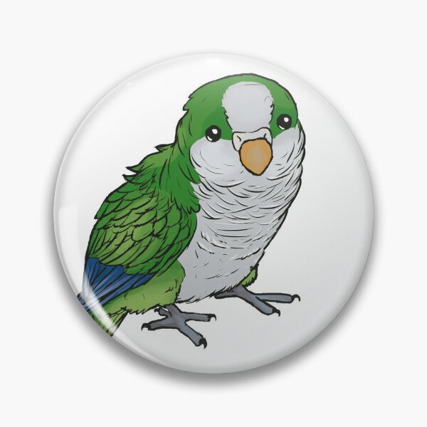 Item preview, Green quaker parrot standing designed and sold by ElementalEmbers.