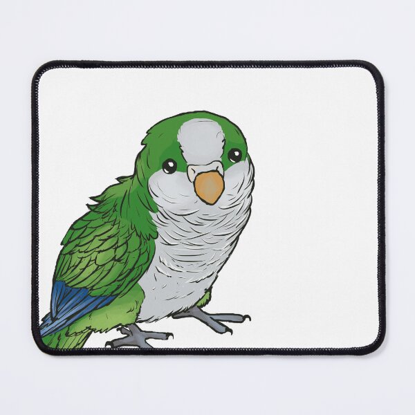 Item preview, Green quaker parrot standing designed and sold by ElementalEmbers.