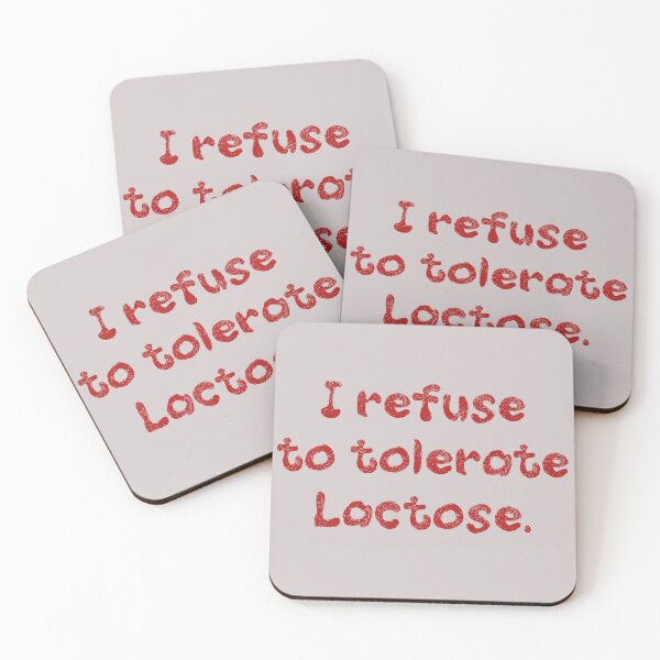 Item preview, Funny  lactose tolerate - i refuse to tolerate lactose - milk allergy - anti dairy products shirt  designed and sold by cizito.