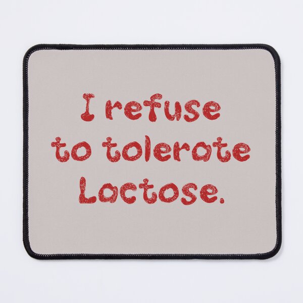 Item preview, Funny lactose tolerate - i refuse to tolerate lactose - milk allergy - anti dairy products shirt designed and sold by cizito.