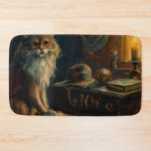 Item preview, Isaac the Cat, pouring over books (Baroque) designed and sold by thecatandkettle.