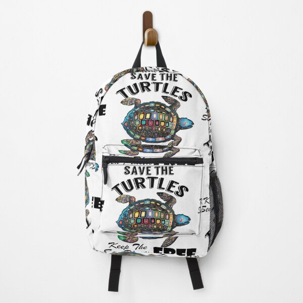 Item preview, Save the turtles keep the sea plastic free shirts, Save the turtles keep the sea plastic free masks, Save the turtles keep the sea plastic free stickers designed and sold by Poussyarts.