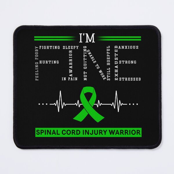 Item preview, I'm Fine Spinal Cord Injury Warrior Support Spinal Cord Injury Awareness Gifts designed and sold by rechardtee.
