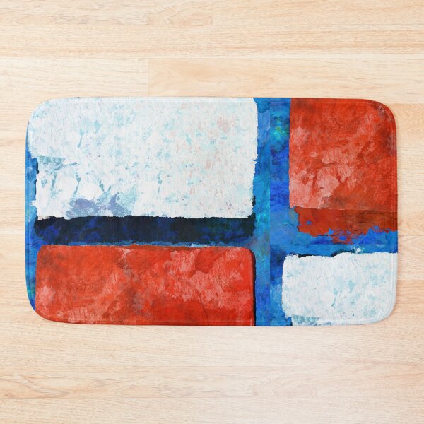 Item preview, High Spirits Red Blue White Modern Abstract Art designed and sold by Sharon Cummings Art.