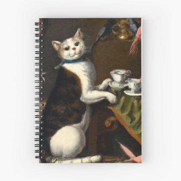 Item preview, Ellinor the Cat, serving tea (Baroque) designed and sold by thecatandkettle.