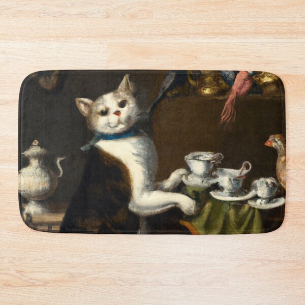 Item preview, Ellinor the Cat, serving tea (Baroque) designed and sold by thecatandkettle.