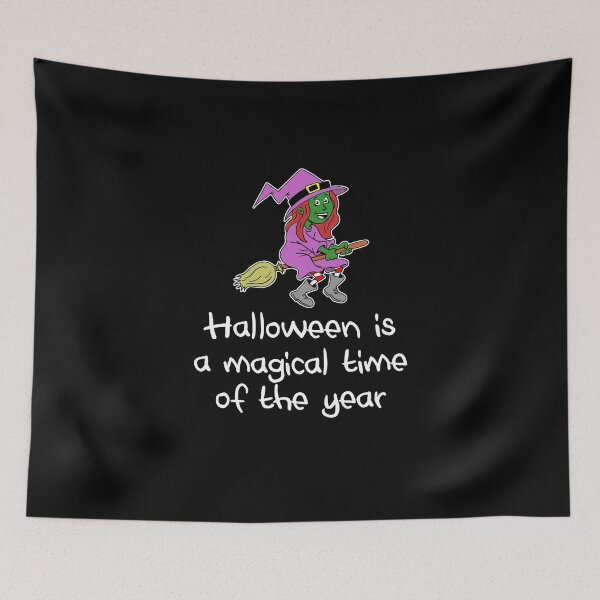 Item preview, Halloween Is A Magical Time Cartoon Witch designed and sold by jaycartoonist.