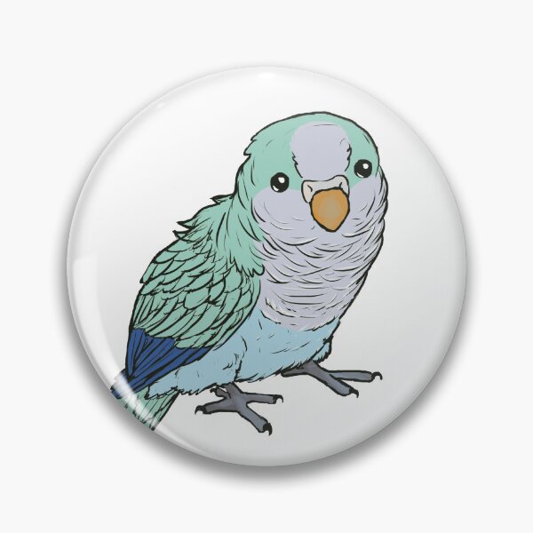 Item preview, light blue quaker parrrot standing designed and sold by ElementalEmbers.