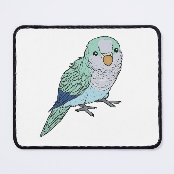 Item preview, light blue quaker parrrot standing designed and sold by ElementalEmbers.