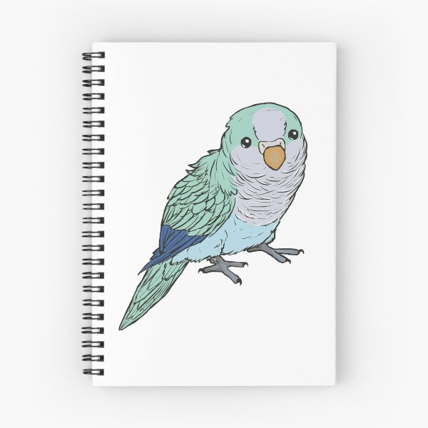 Item preview, light blue quaker parrrot standing designed and sold by ElementalEmbers.
